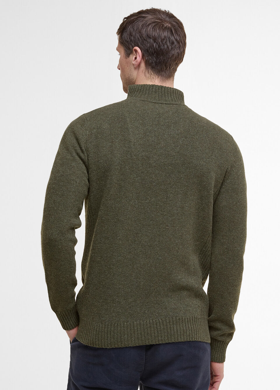 Barbour Nelson Essential Half Zip Sweatshirt - Seaweed