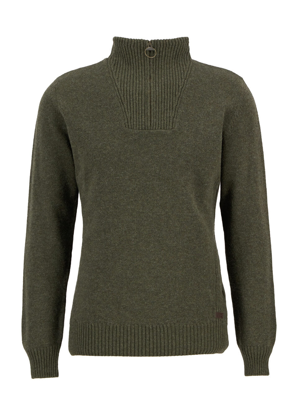 Barbour Nelson Essential Half Zip Sweatshirt - Seaweed