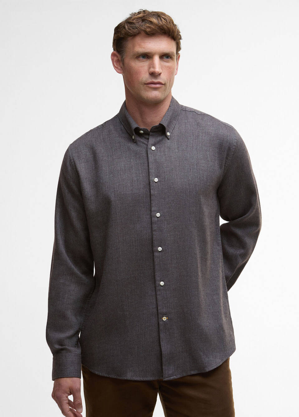 Barbour Tamish Regular Shirt - Grey Marl