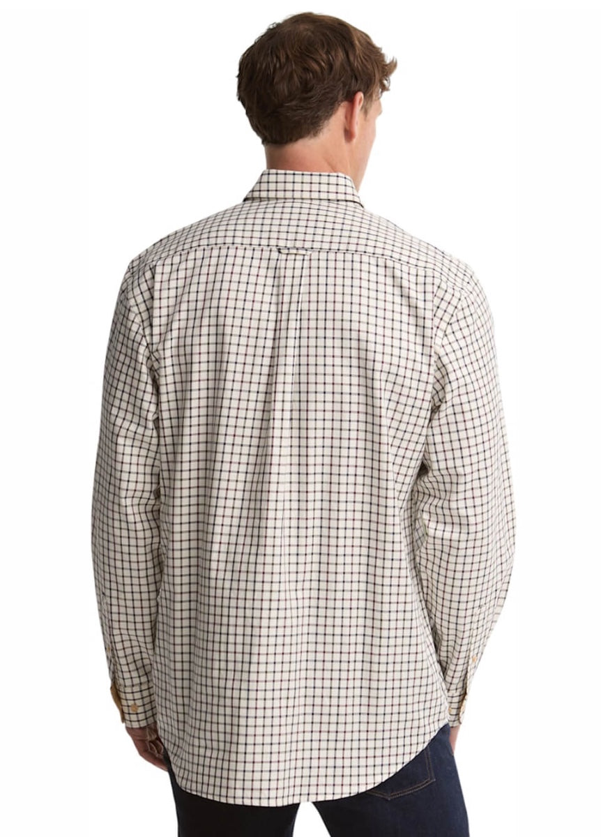 Barbour Men's Sporting Tattersall Regular Fit Shirt - Dark Bordeaux