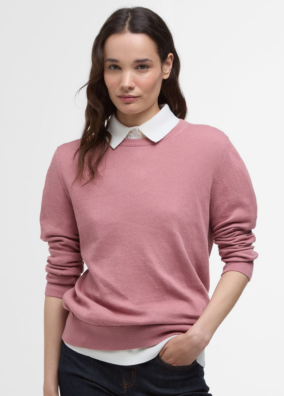 Barbour Thistlewood Knit Jumper - Tea Rose