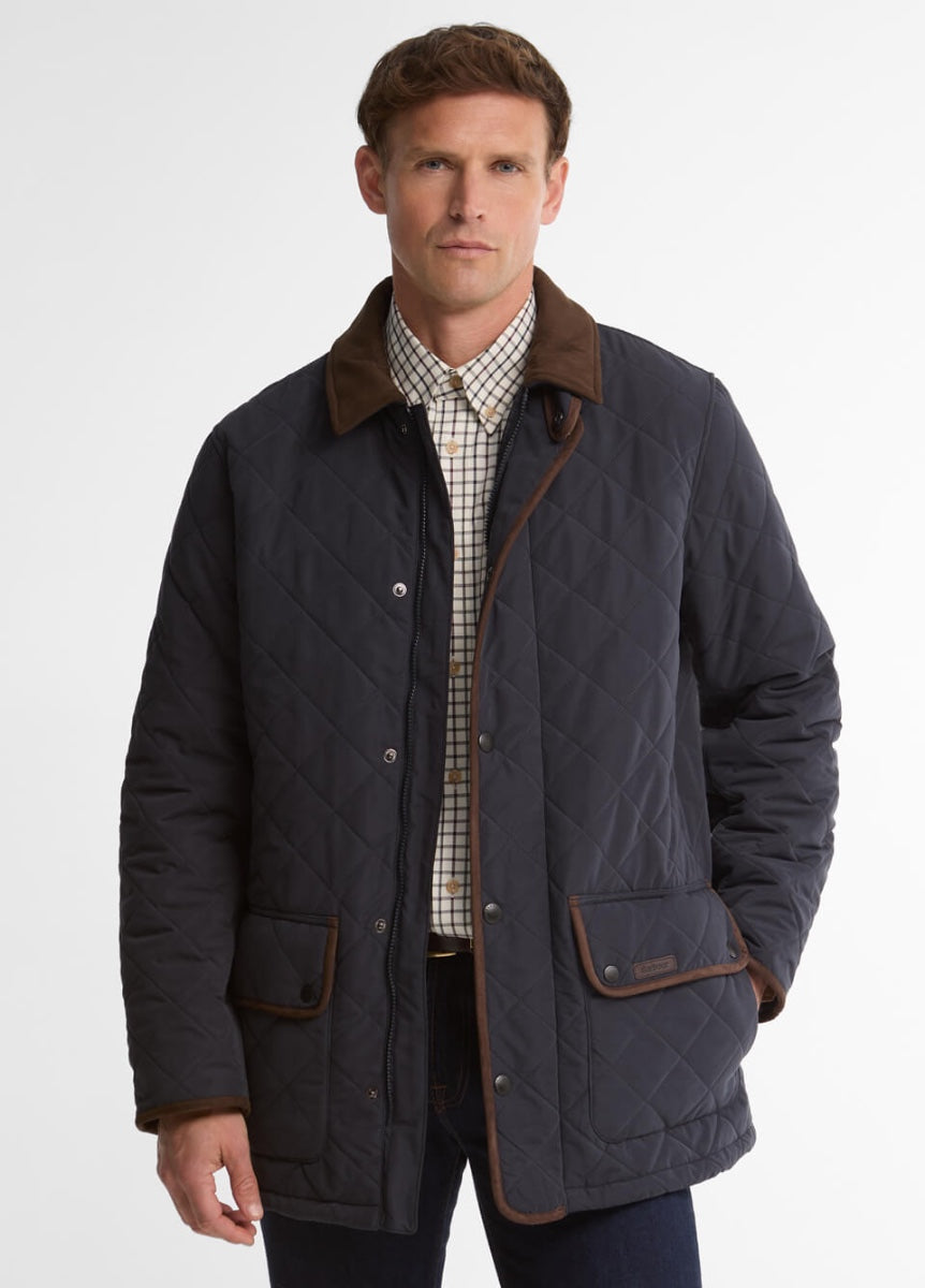 Barbour Mens Thursby Polarquilt Jacket - Dark Navy
