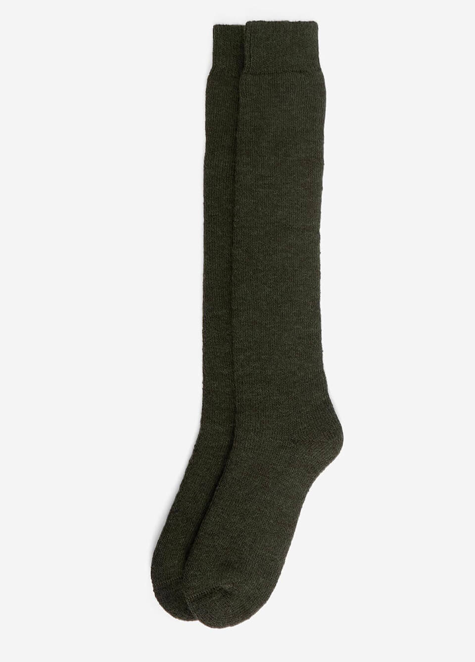 Barbour Wellington Knee Socks - Olive