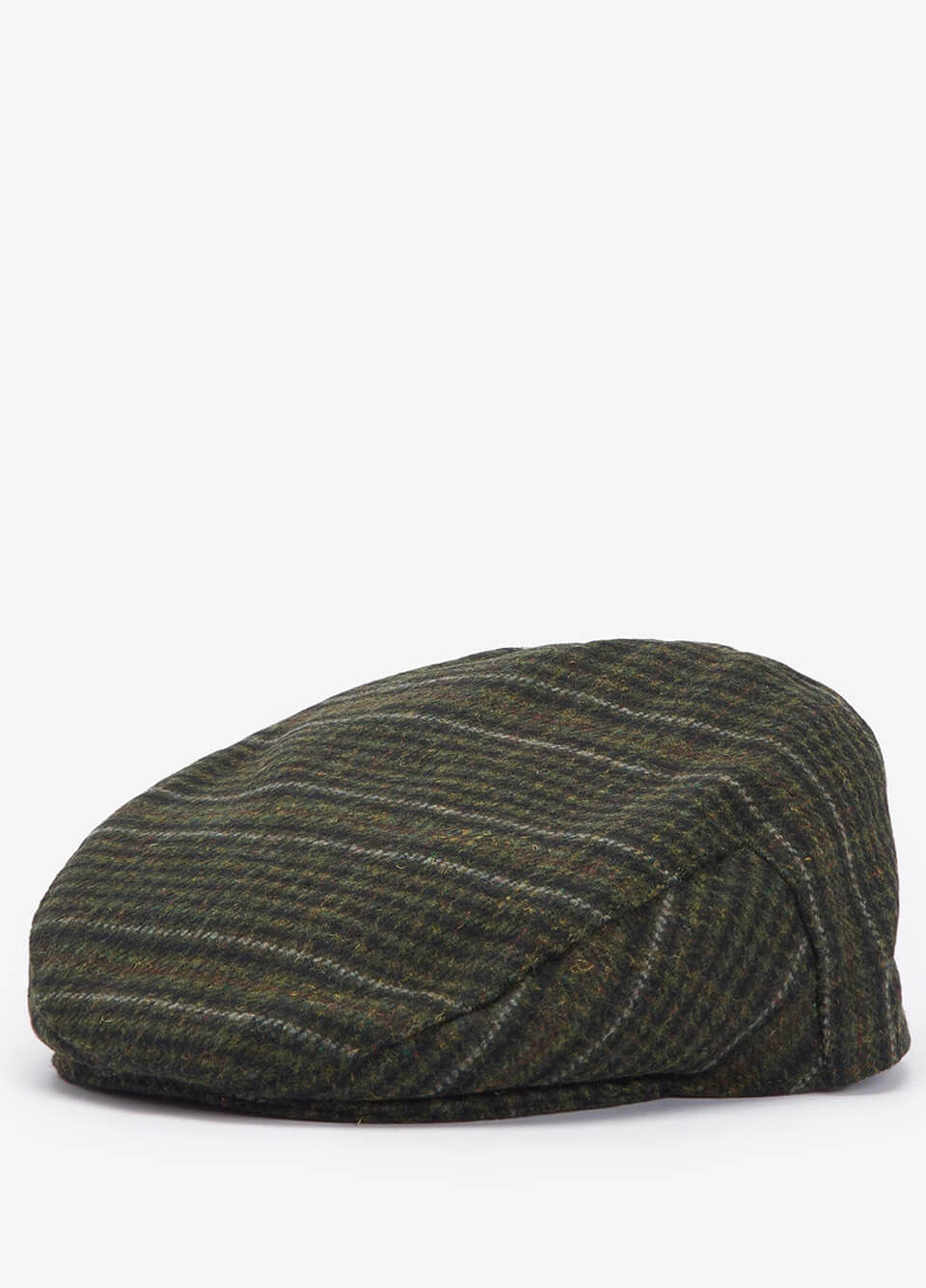 Barbour Wilkin Flat Cap - Olive Check