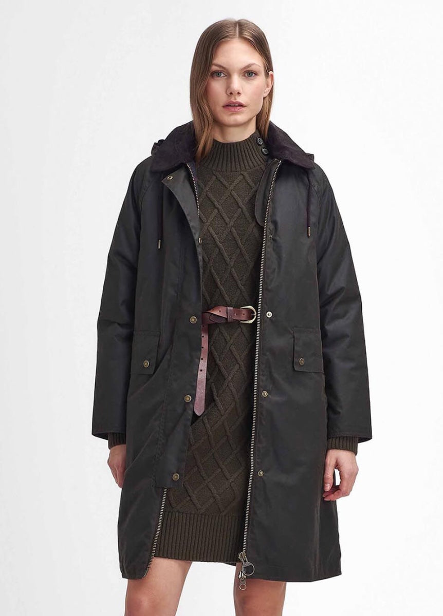 Barbour Willows Waxed Jacket - Olive