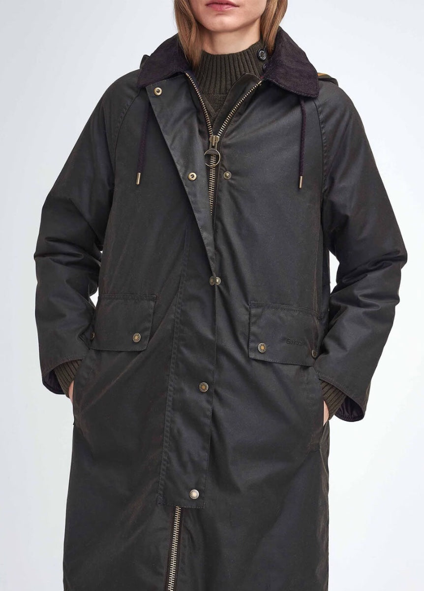 Barbour Willows Waxed Jacket - Olive