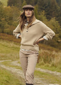 Barbour Woodside Knitted Jumper - Oatmeal