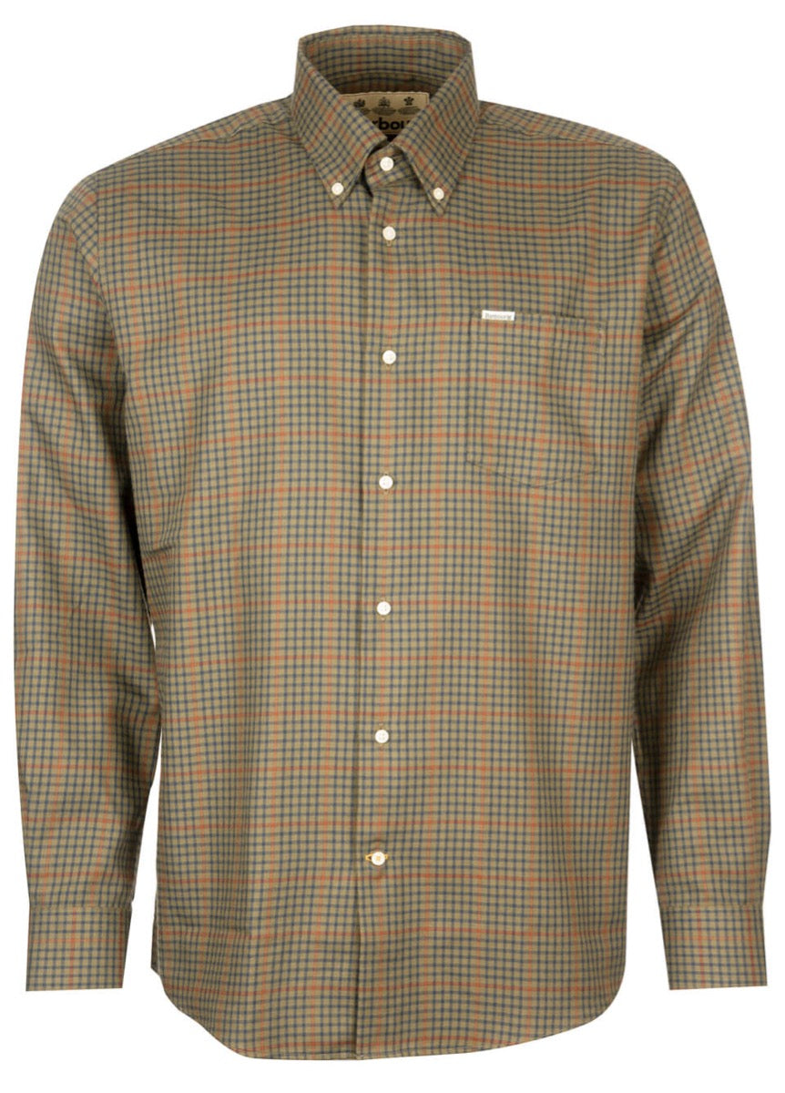 Barbour Henderson Thermo Weave Shirt - Olive