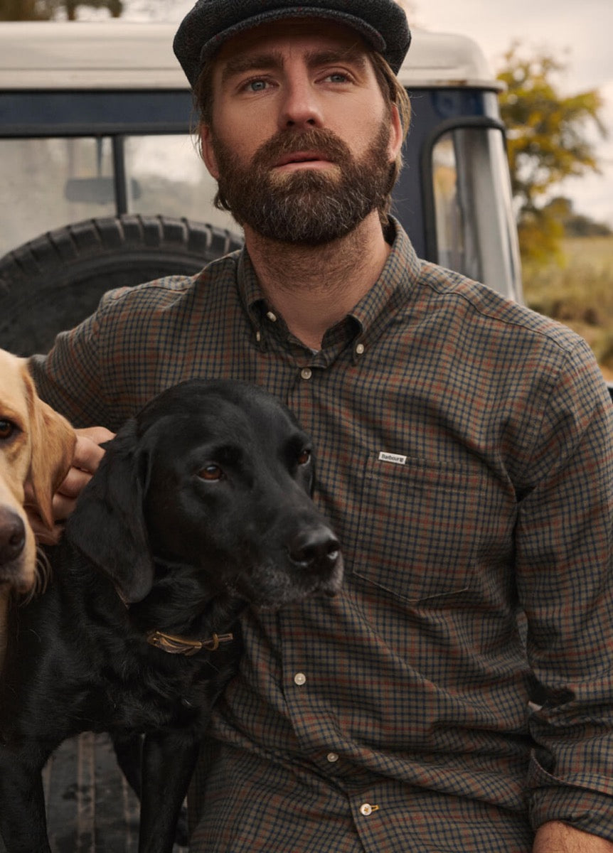 Barbour Henderson Thermo Weave Shirt - Olive