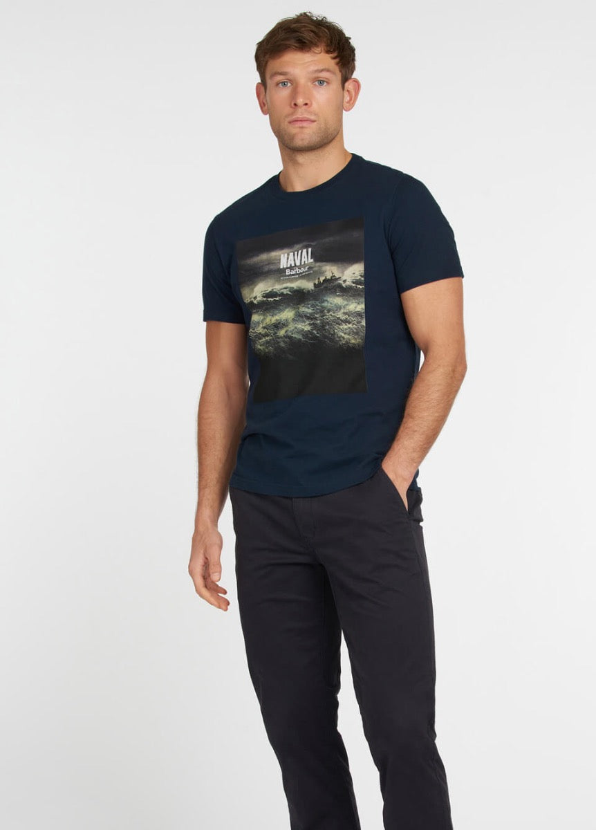 Barbour Tidal Graphic T-Shirt - Navy