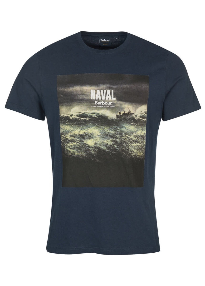 Barbour Tidal Graphic T-Shirt - Navy