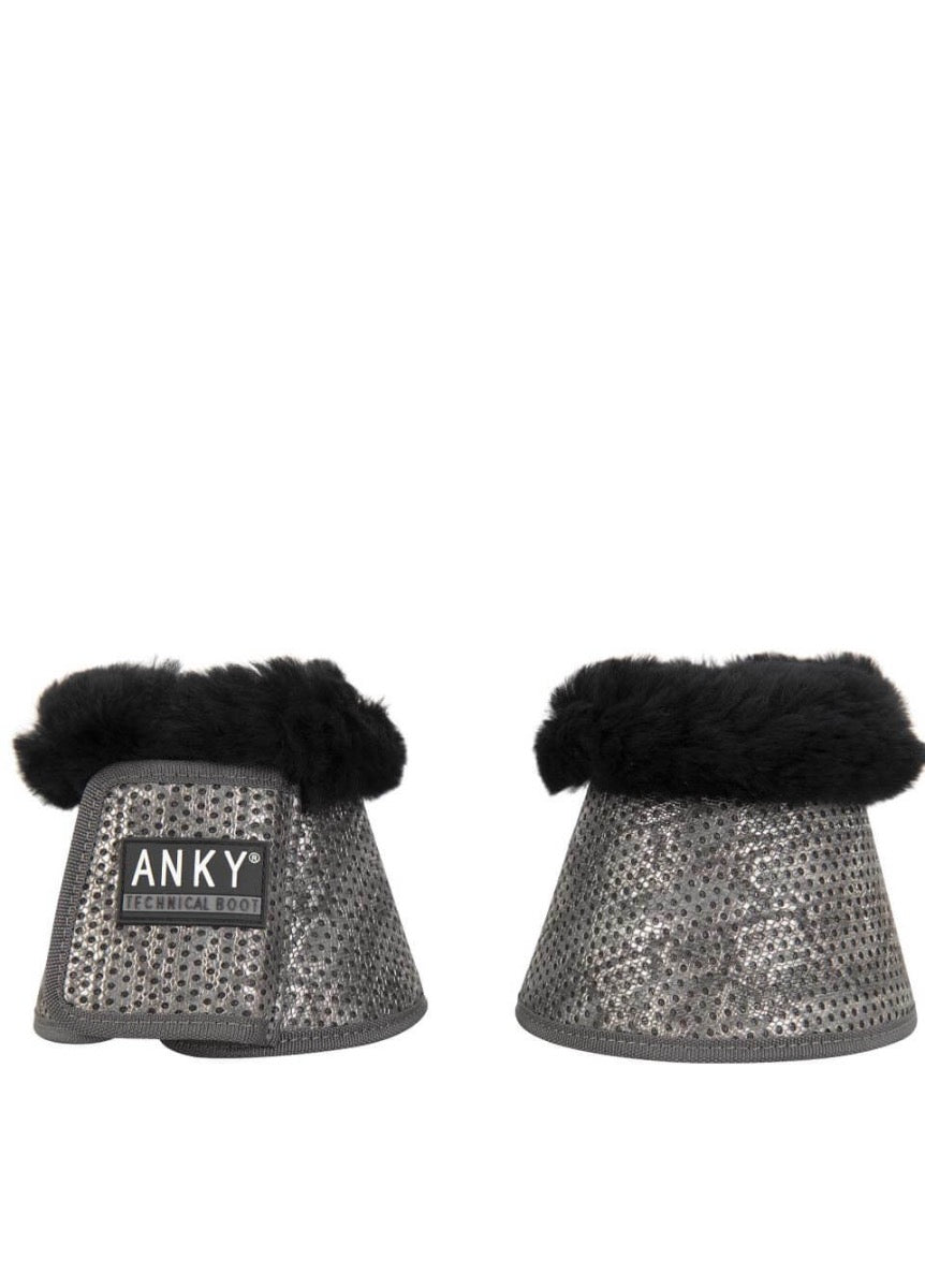 Anky Sheepskin Bell Boots - Slate Blue