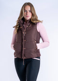 Blackfort Equestrian Amara Puffer Gilet - Chocolate