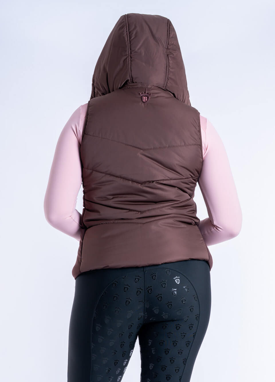Blackfort Equestrian Amara Puffer Gilet - Chocolate