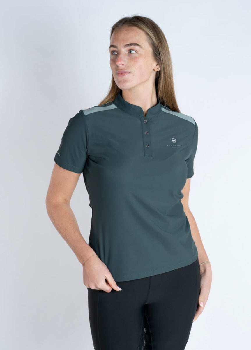 Blackfort Equestrian Astrid Tech Polo Shirt - Green