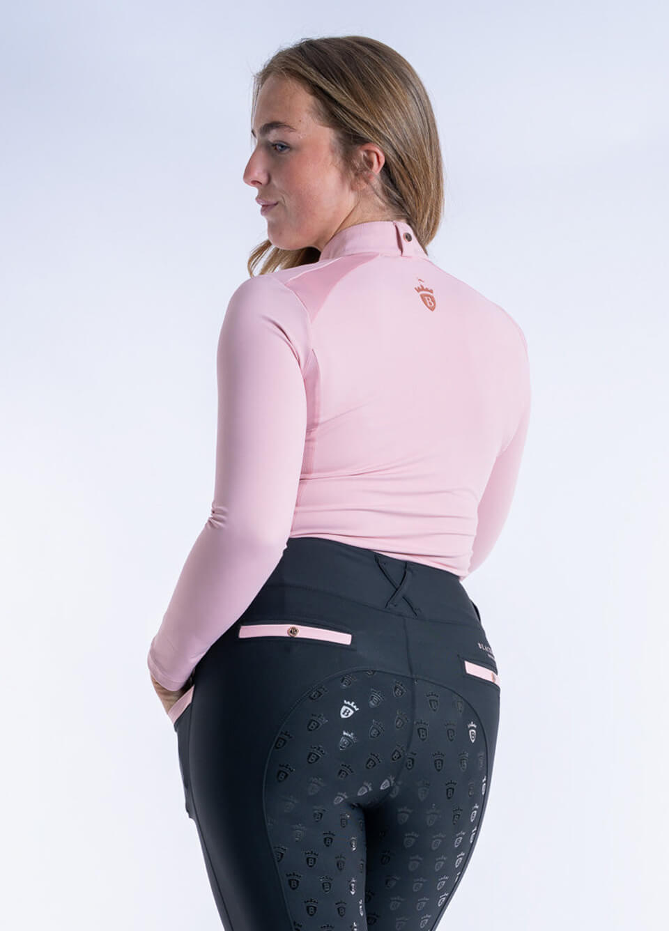 Blackfort Equestrian Cool Mesh Base Layer - Blush