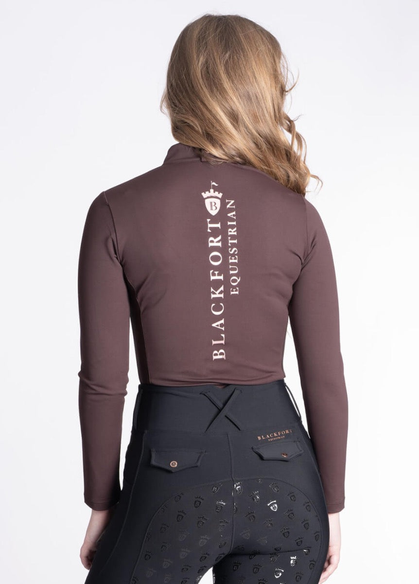 Blackfort Equestrian Cool Mesh Base Layer - Chocolate