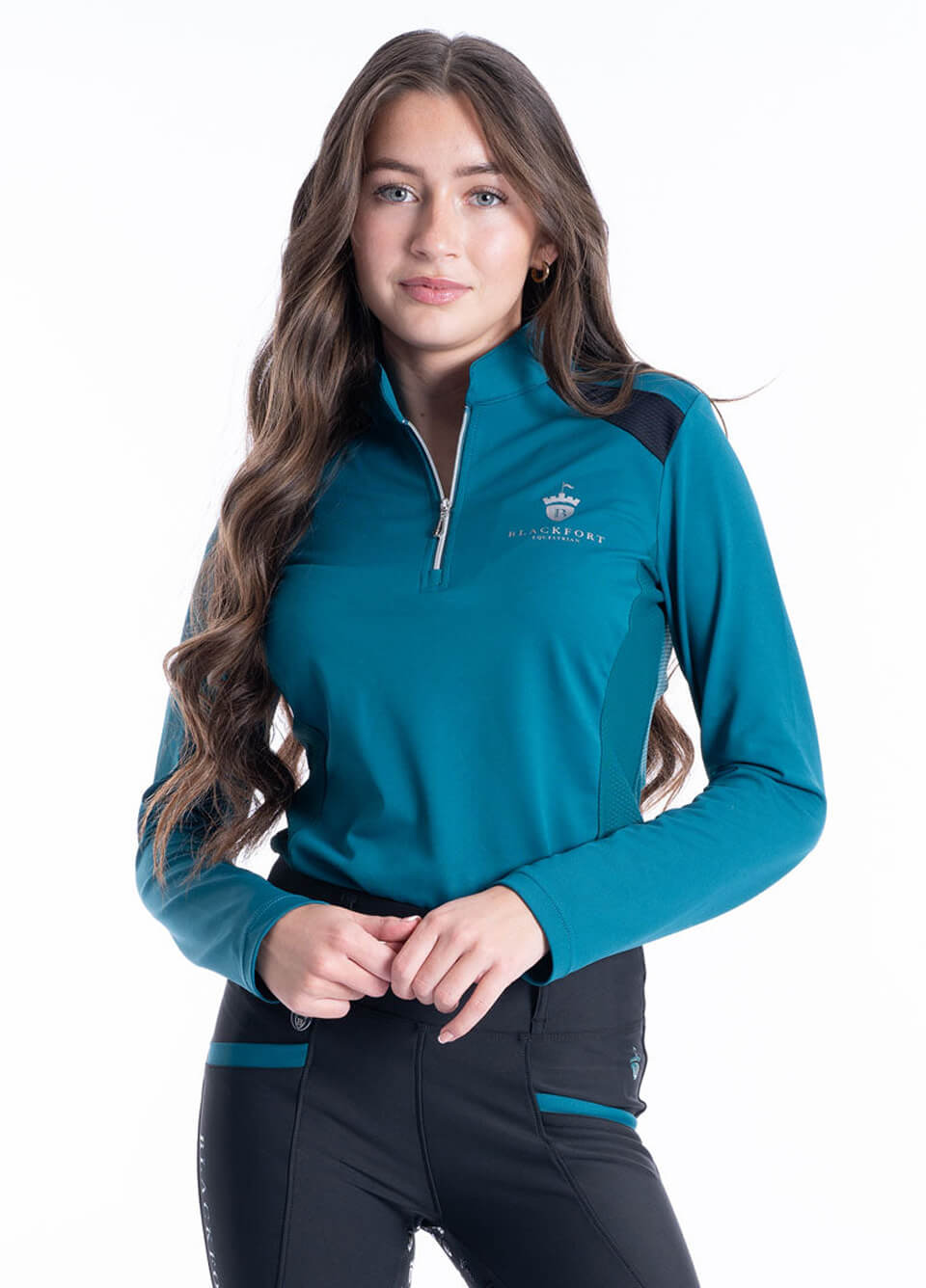 Blackfort Equestrian Cool Mesh Base Layer - Emerald