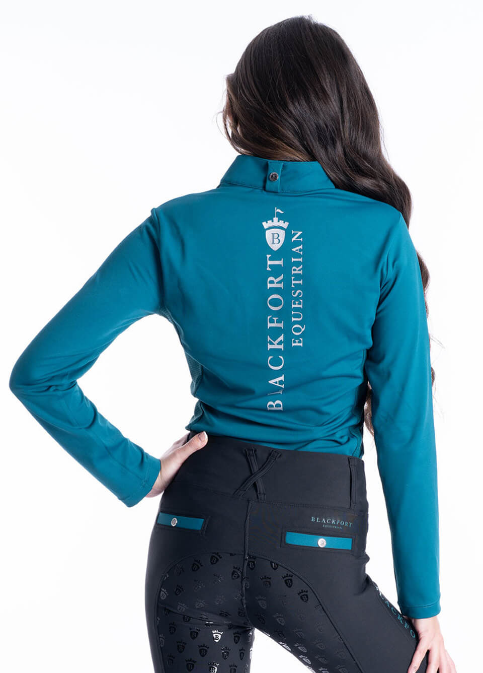 Blackfort Equestrian Cool Mesh Base Layer - Emerald