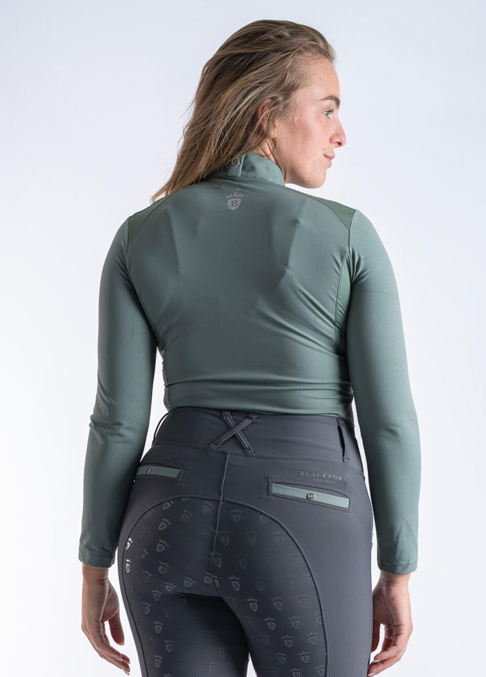 Blackfort Equestrian Cool Mesh Base Layer - Sage