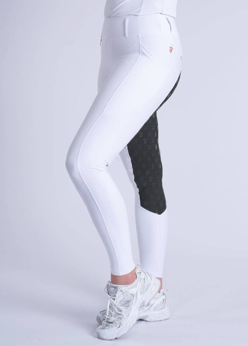 Blackfort Equestrian 3.0 Riding Breggings - White/Black