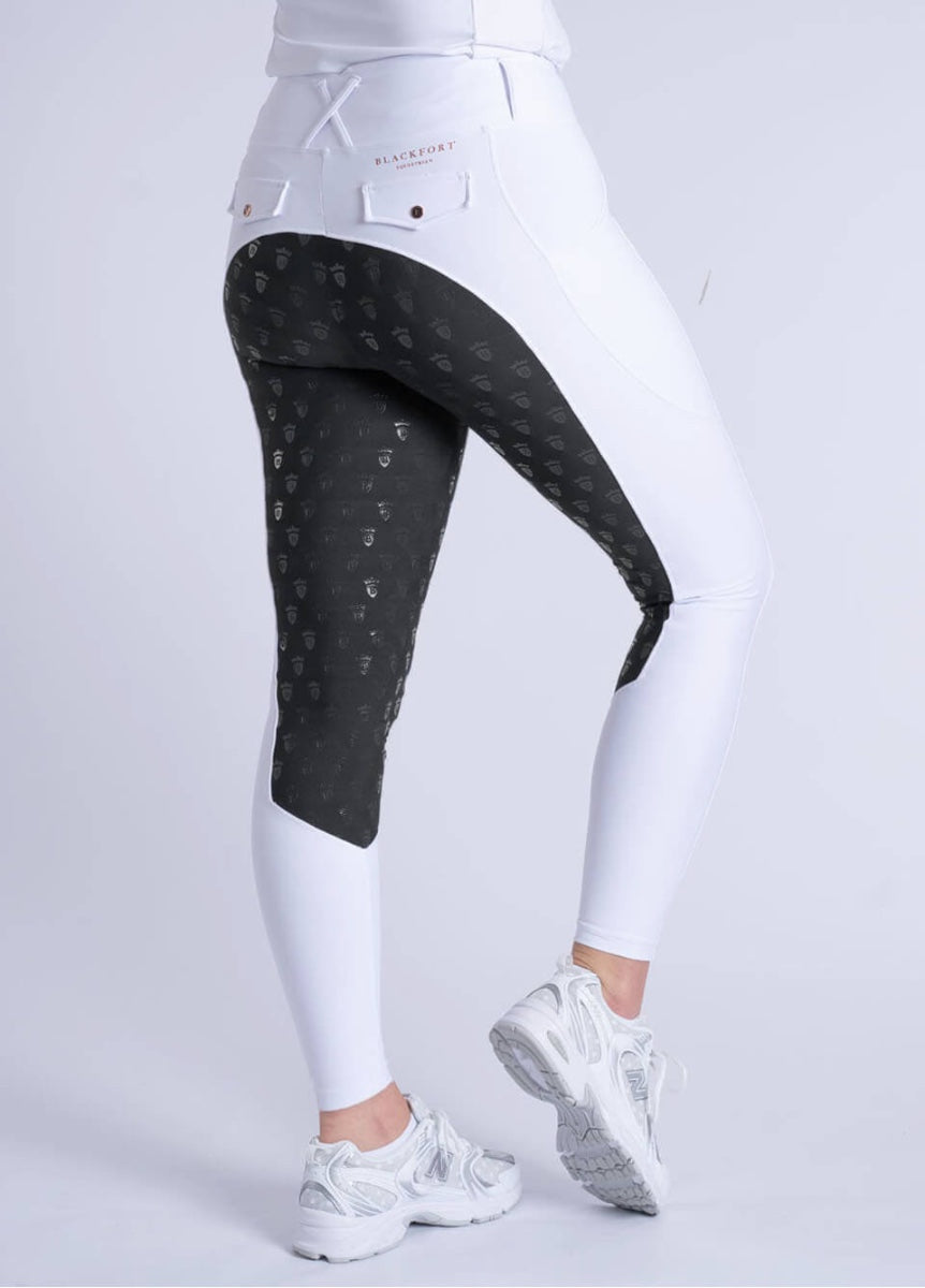 Blackfort Equestrian 3.0 Riding Breggings - White/Black
