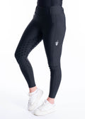 Blackfort Equestrian Riding Breggings - Black/Silver