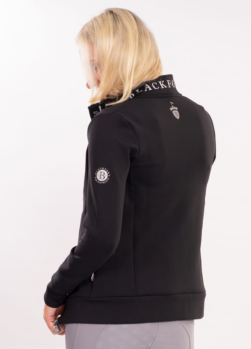 Blackfort Equestrian Jenny Zip Up Jacket - Black/Silver