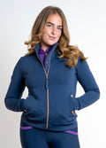 Blackfort Equestrian Jenny Zip Up Jacket - Navy/Bluebell