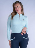 Blackfort Equestrian Cool Mesh Long Sleeve Base Layer - Sky