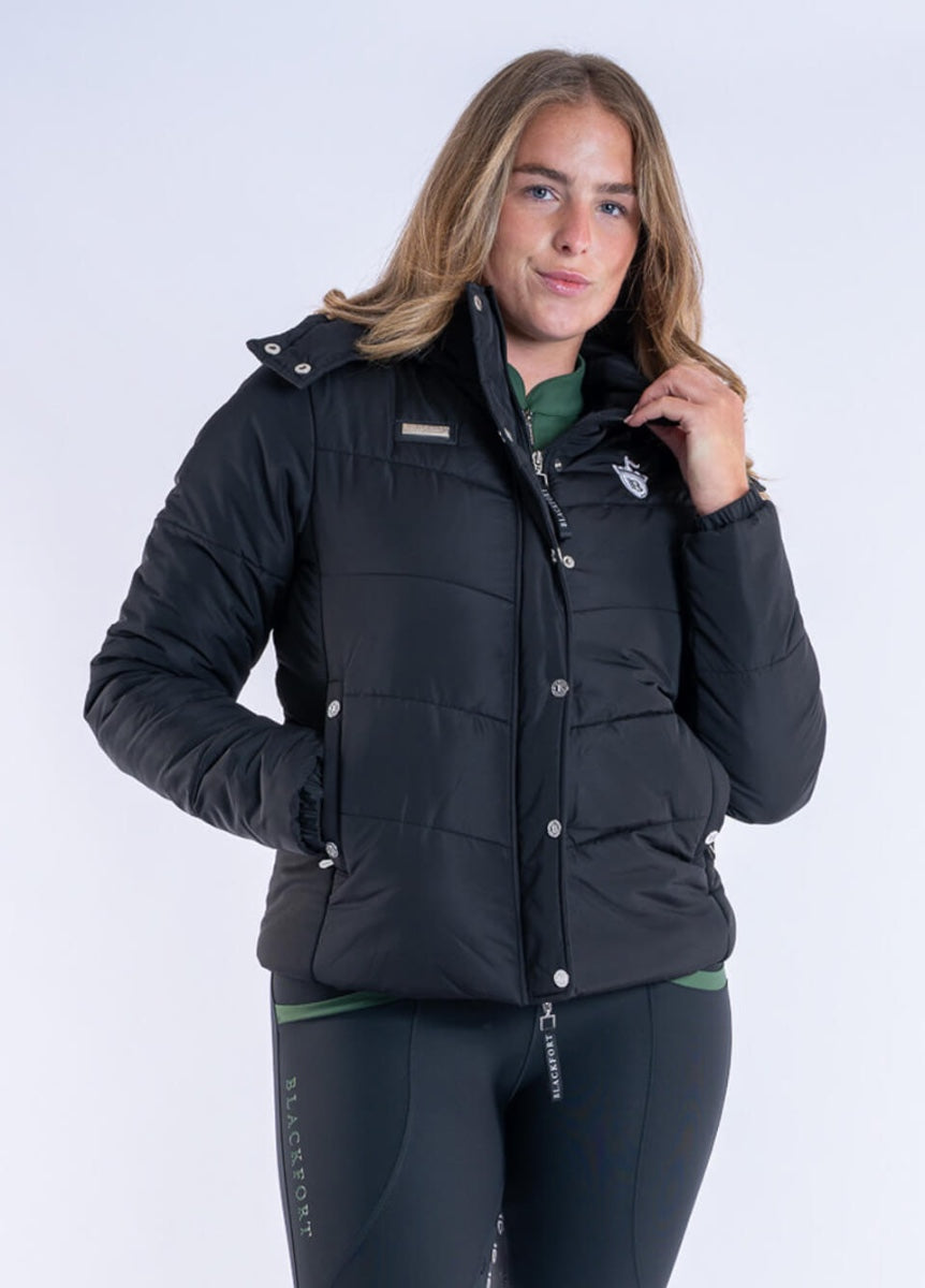 Blackfort Equestrian Olivia Puffer Jacket - Black