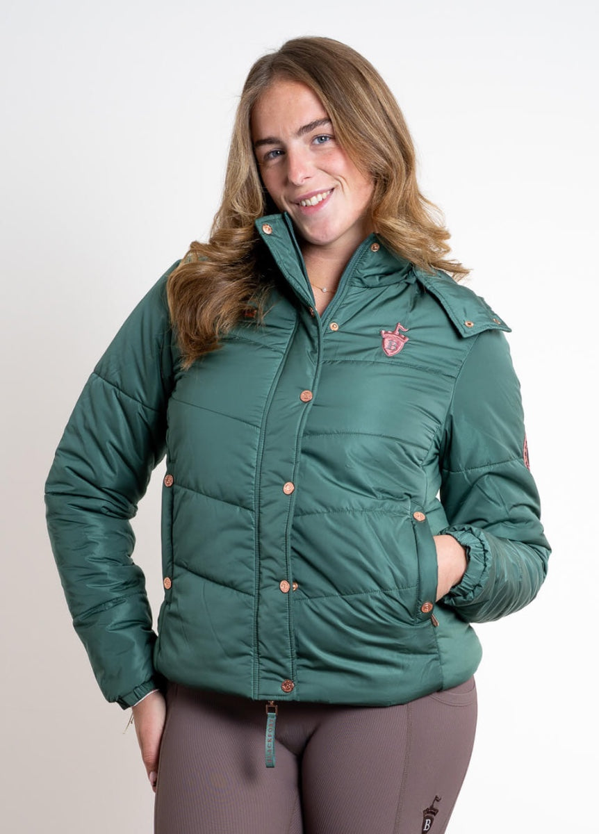 Blackfort Equestrian Olivia Puffer Jacket - Green