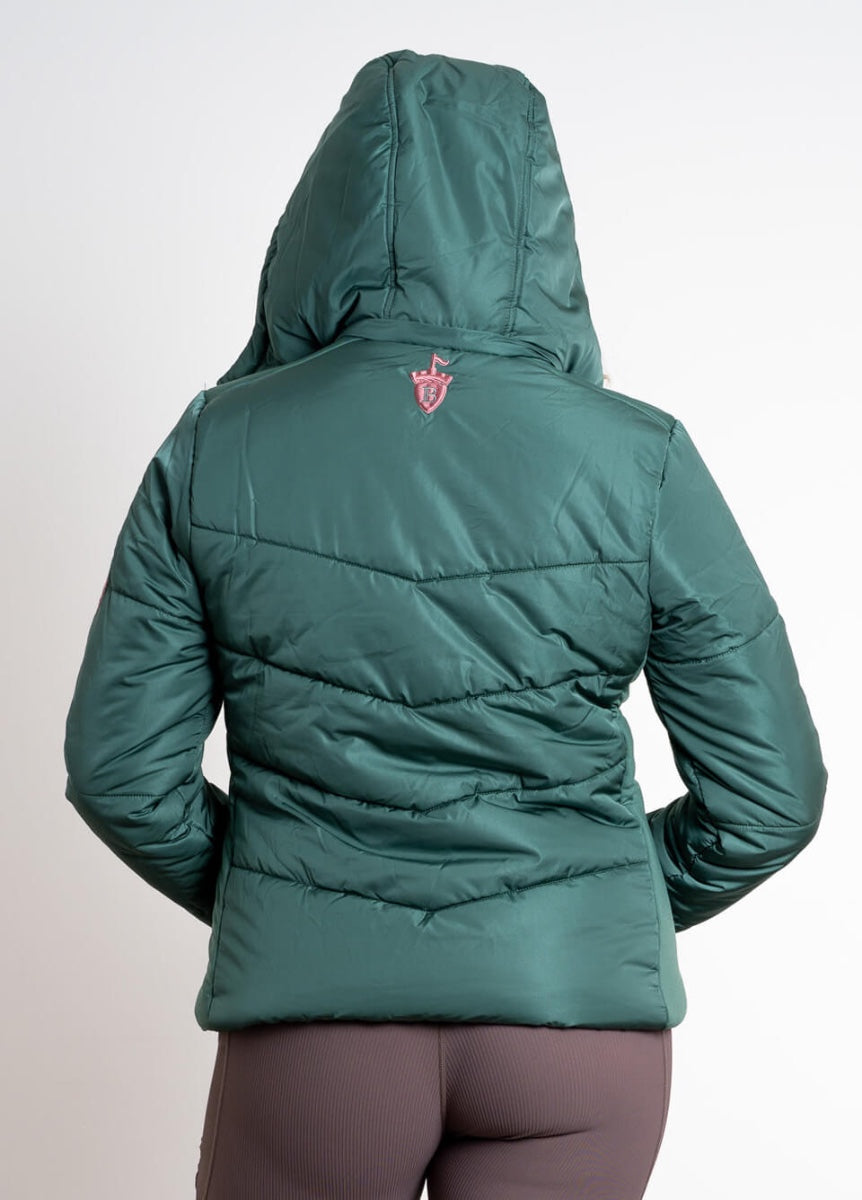 Blackfort Equestrian Olivia Puffer Jacket - Green