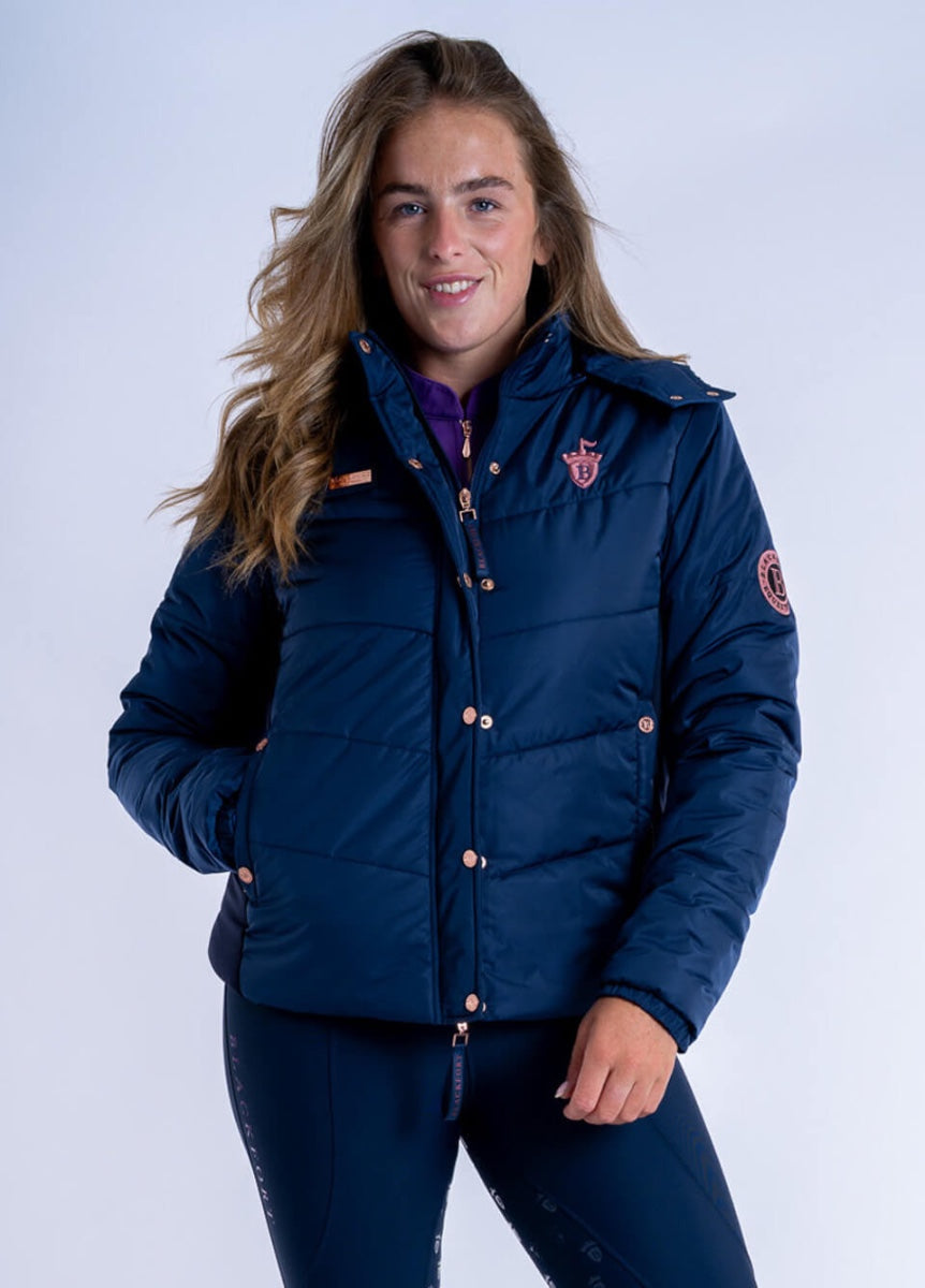 Blackfort Equestrian Olivia Puffer Jacket - Navy