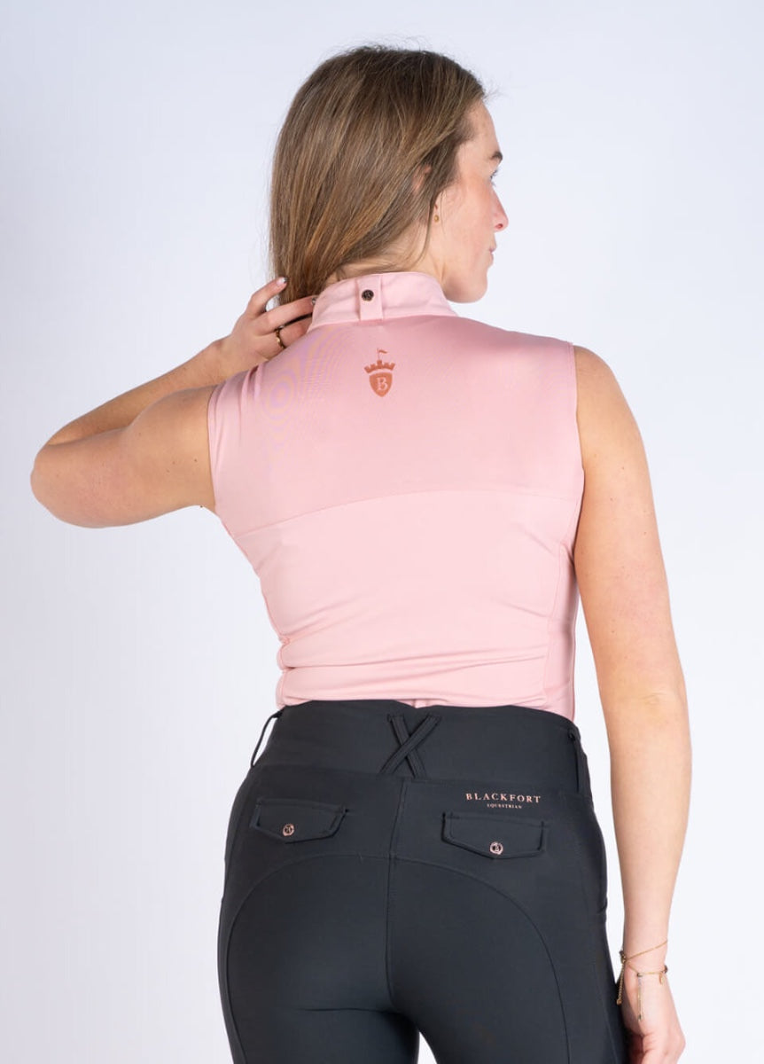 Blackfort Equestrian Sleeveless Mesh Base Layer - Blush Pink