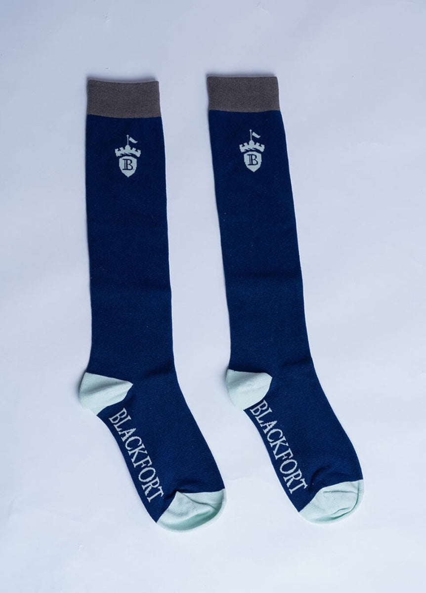 Blackfort Equestrian Socks - Navy/Sky