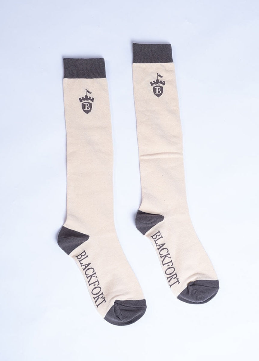 Blackfort Equestrian Socks - Sand/Grey