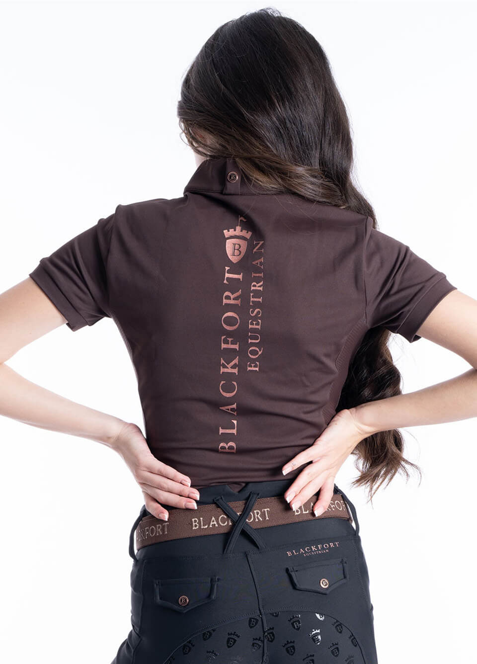 Blackfort Equestrian Short Sleeve Base Layer - Chocolate