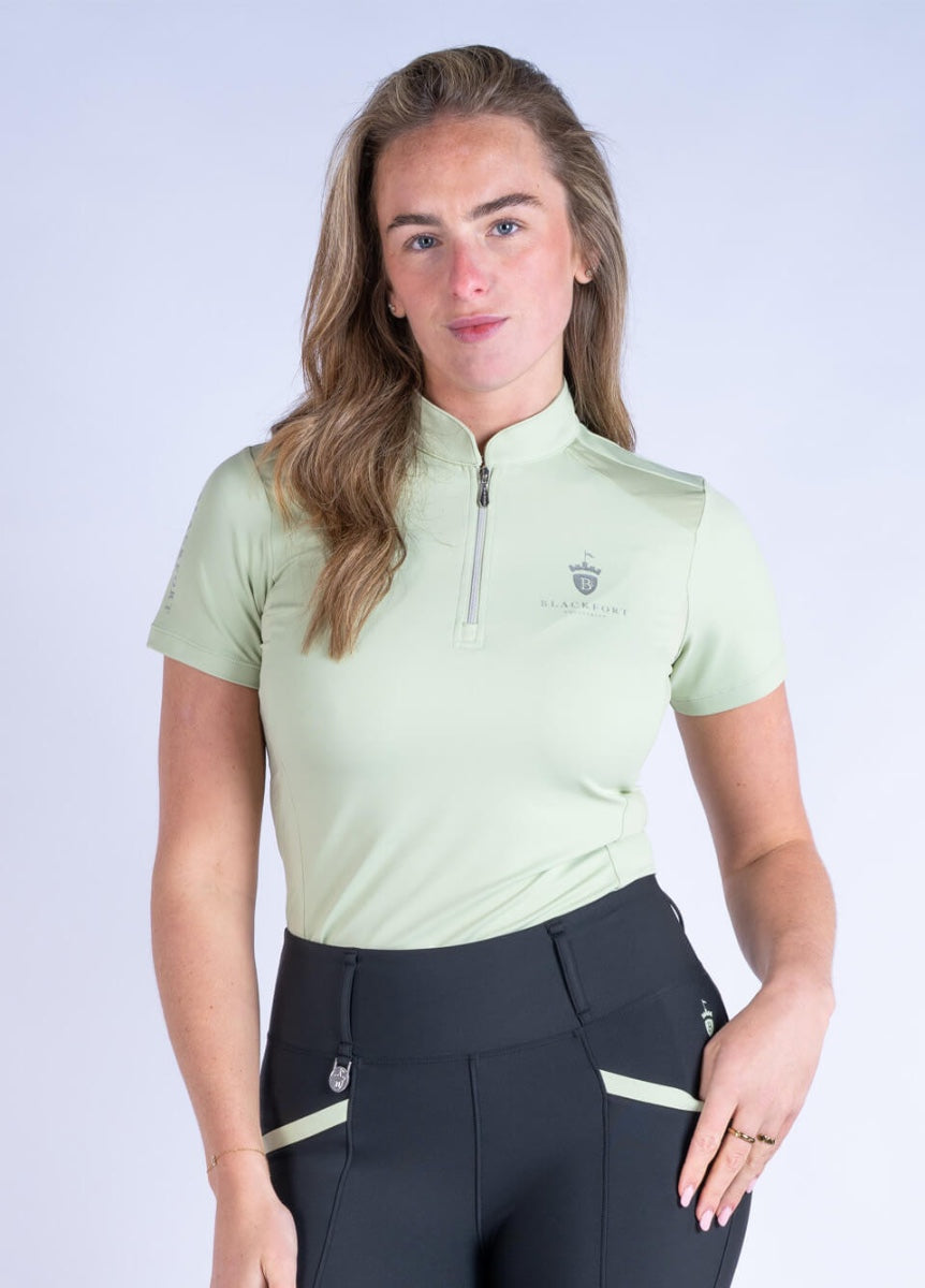 Blackfort Equestrian Short Sleeve Base Layer - Matcha
