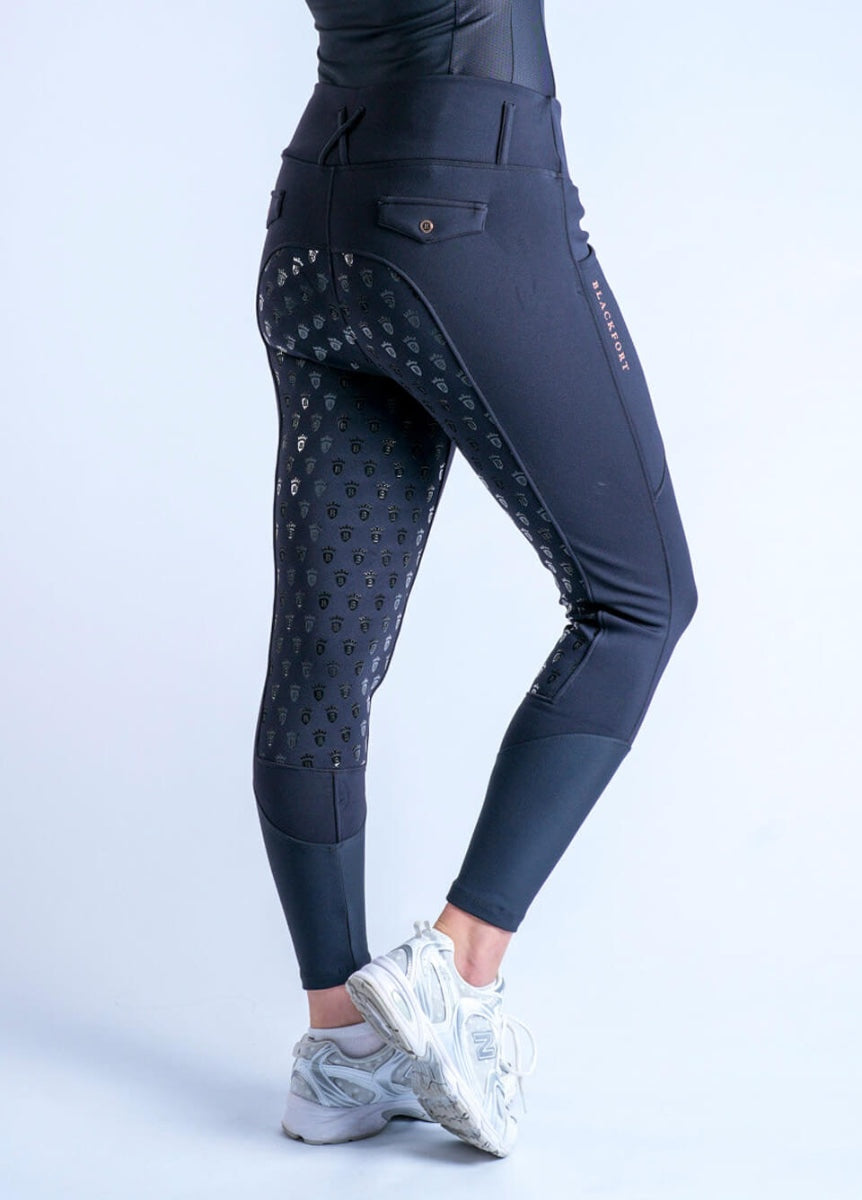 Blackfort Equestrian Thermafleece 2.0 Winter Breggings - Black