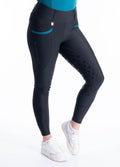 Blackfort Equestrian Training Tights 3.0 - Black/Emerald