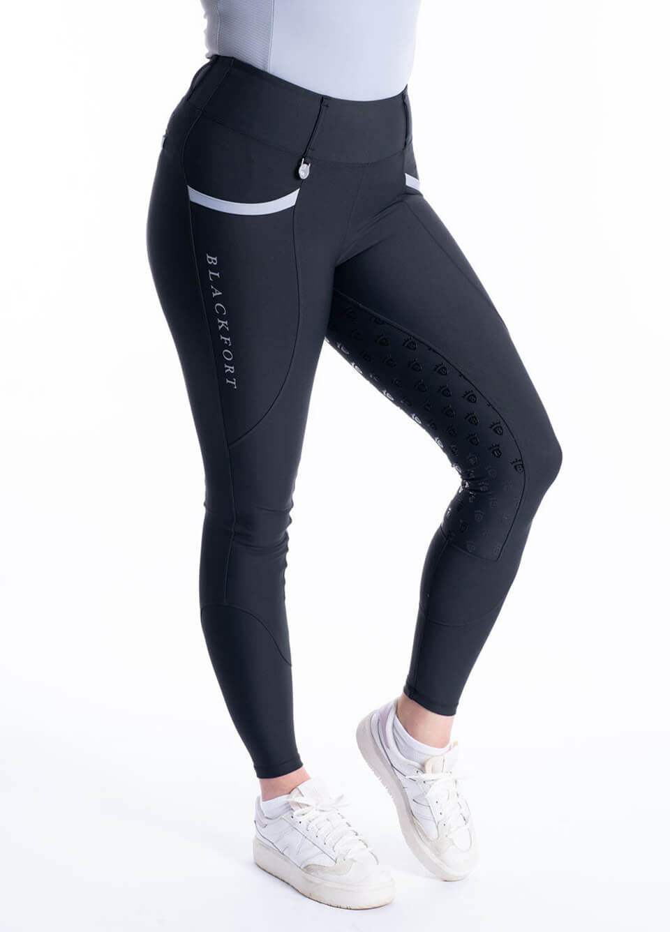 Blackfort Equestrian Training Tights 3.0 - Black/Light Grey
