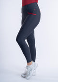 Blackfort Equestrian Training Tights 3.0 - Grey/Pomegranate