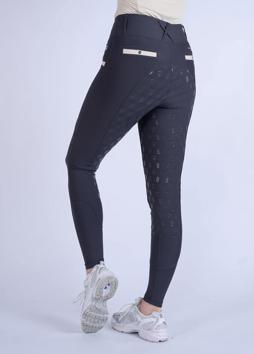 Blackfort Equestrian Training Tights 3.0 - Grey/Sand