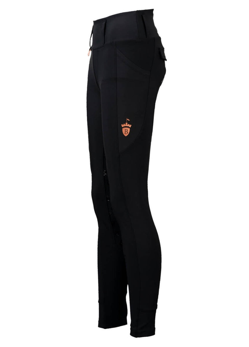 Blackfort Equestrian Riding Breggings - Black/Rose