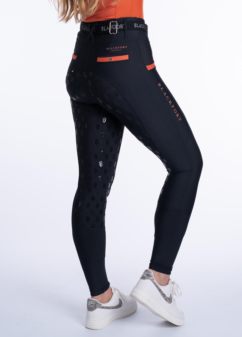 Blackfort Equestrian Training Tights 3.0 - Black/Rust