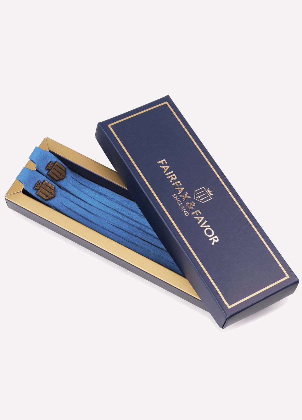 Fairfax & Favor Suede Boot Tassels - Cobalt Blue
