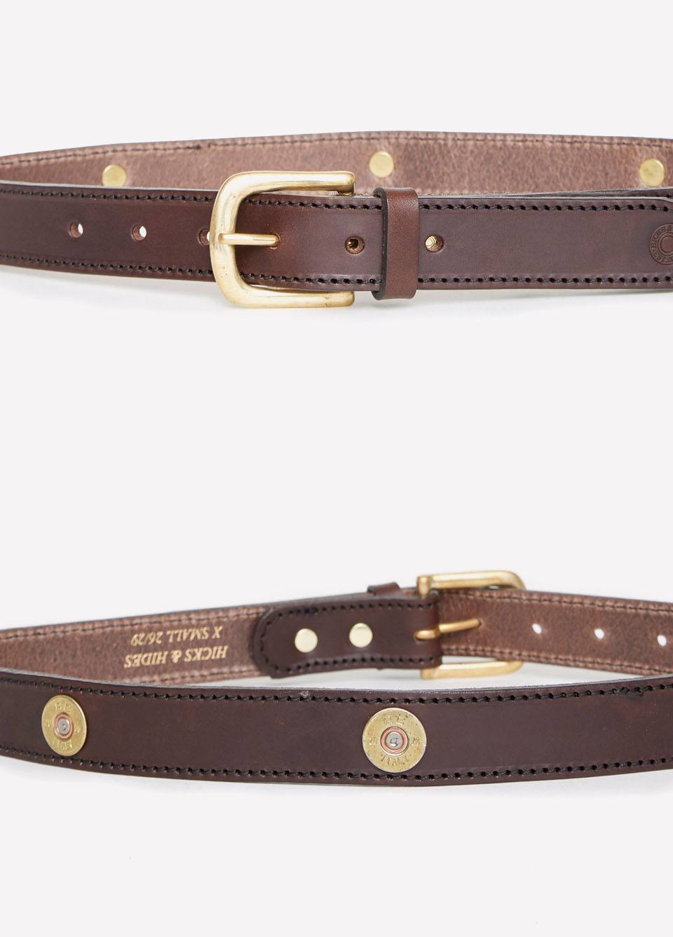 Hicks & Hides Burford Multi Farmer Belt - Brown