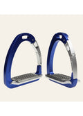 Caballus Double Hinge Safety Stirrups - Blue