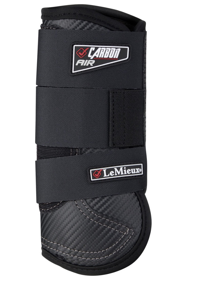 LeMieux Carbon Air XC Boots Front - Black